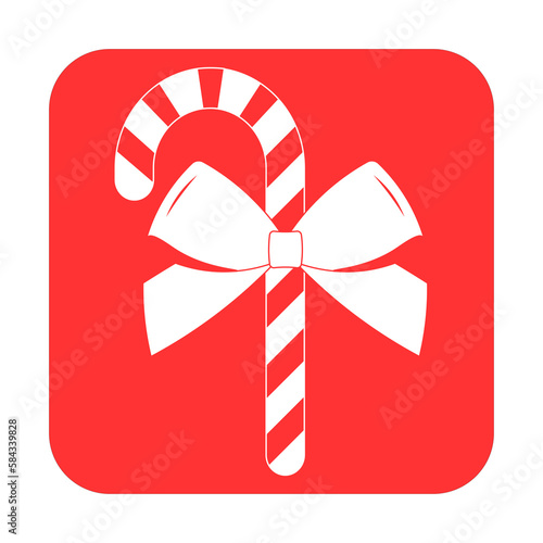 Simple illustration of sweet stick of candy for christmas holiday © Eugene B-sov
