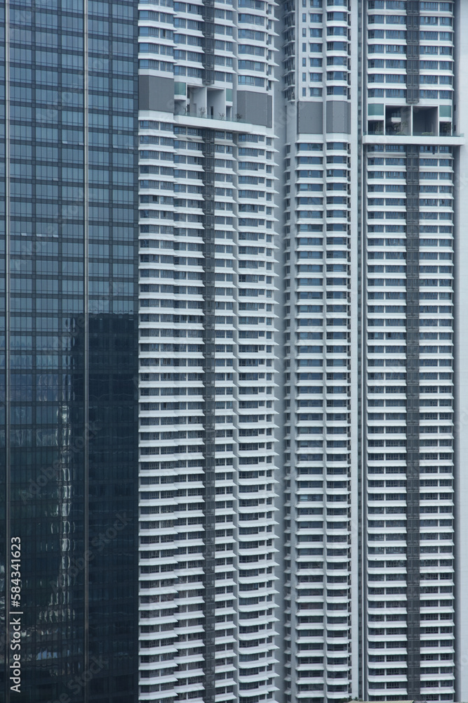 Full frame shot of modern building in Kuala Lumpur