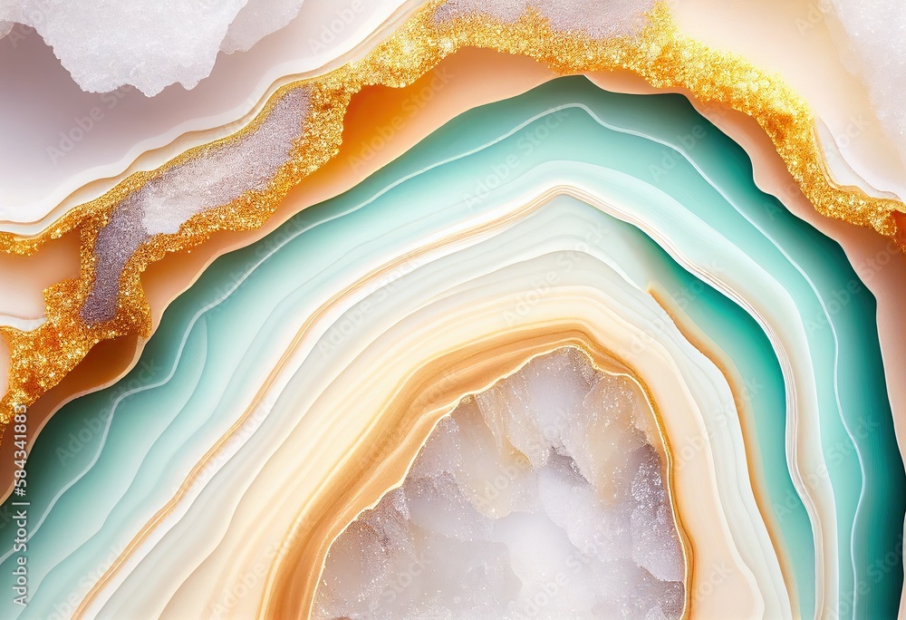 Obraz premium Abstract background of agate stone surface. Texture background. Generative AI