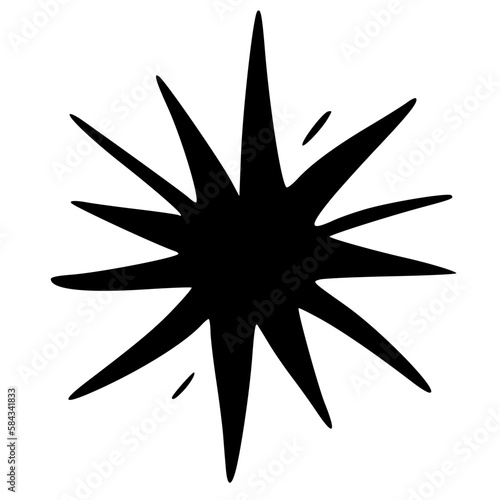 black and white of icon shape
