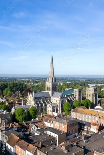 Aerial view of Chichester Cathedral