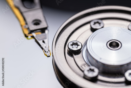 Wallpaper Mural Computer hard drive close-up.Disassembled hard drive. Torontodigital.ca