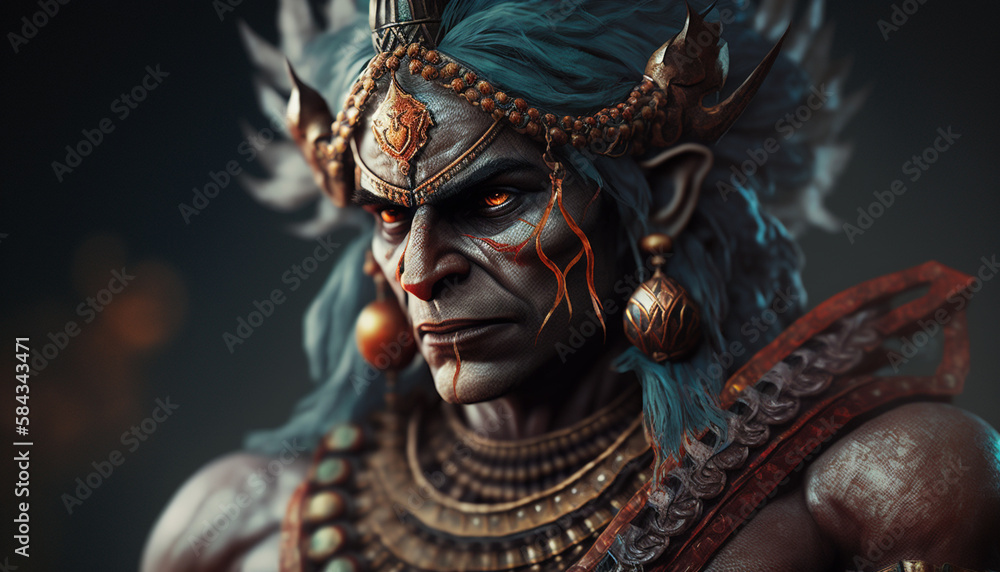 Φωτογραφία Portrait of Rama, the Hero of the Epic Ramayana