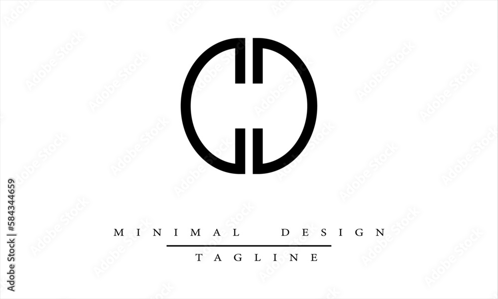 CD or DC Minimal Logo Design Vector art illustration CD or DC Minimal Logo Design Vector art illustration