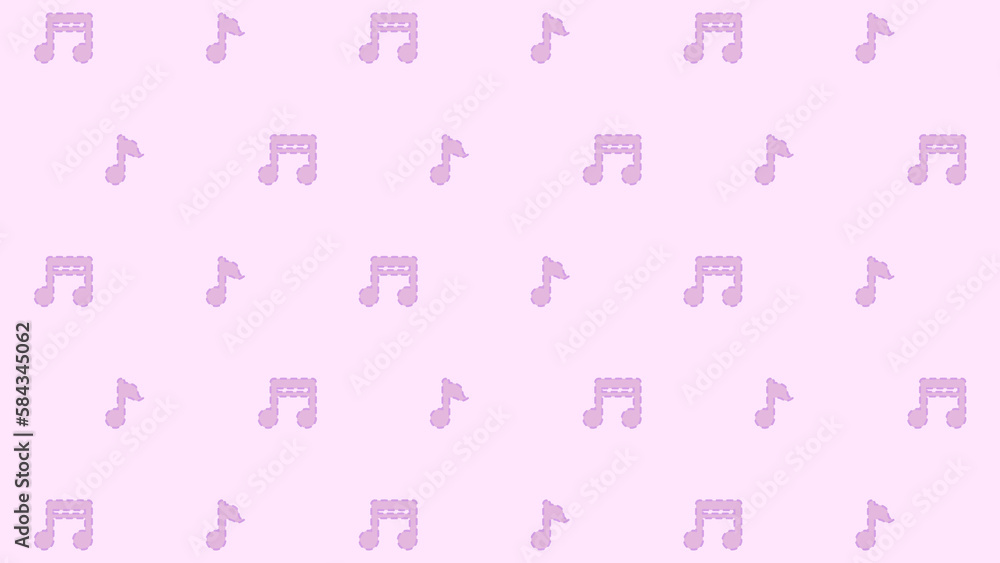 シンプル音符パターン壁紙♪ シンプル音符パターン壁紙♪