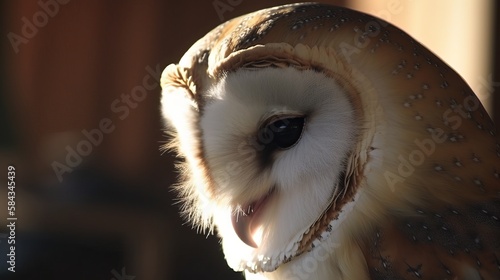 Common Barn Owl. Sunlit © MD Media