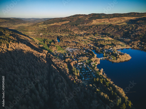 Kenmore, Aerial view. Scotland, Perthshire.