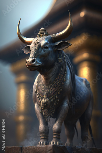 Nandi: The Divine Bull and Steadfast Companion of Lord Shiva photo