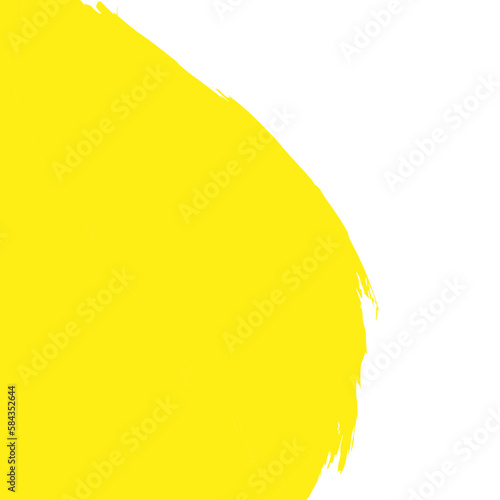 abstract yellow shape