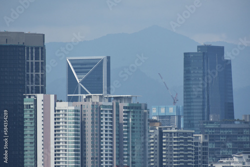 Canvas Print panoramic cityscape of Kuala Lumpur