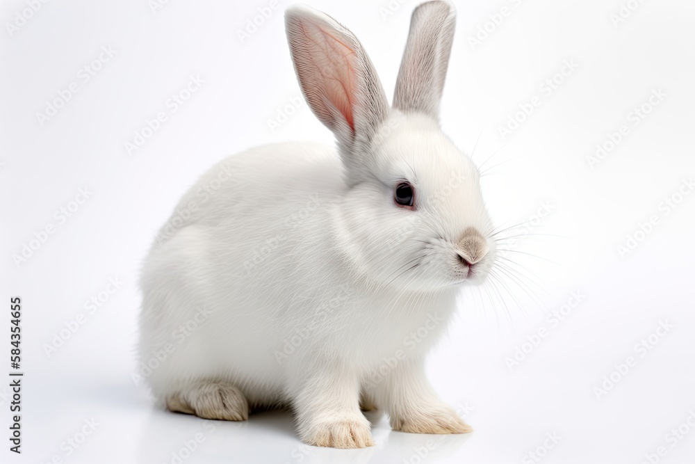 A bunny rabbit on a white background A bunny rabbit on a white background