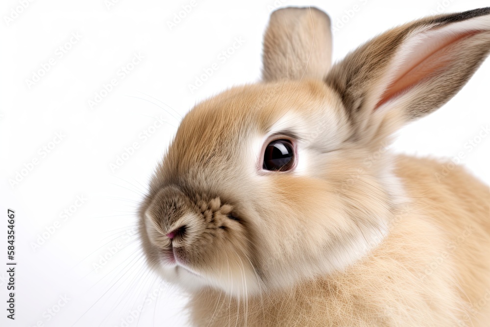A bunny rabbit on a white background A bunny rabbit on a white background