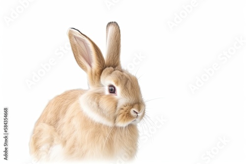 A bunny rabbit on a white background © MG Images