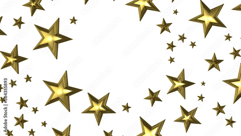 Fototapeta premium XMAS Stars - stars background, sparkle lights confetti falling. magic shining Flying christmas stars on night