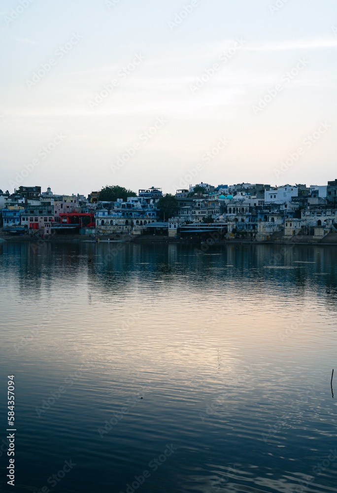 This is a view of peace - pushkar city