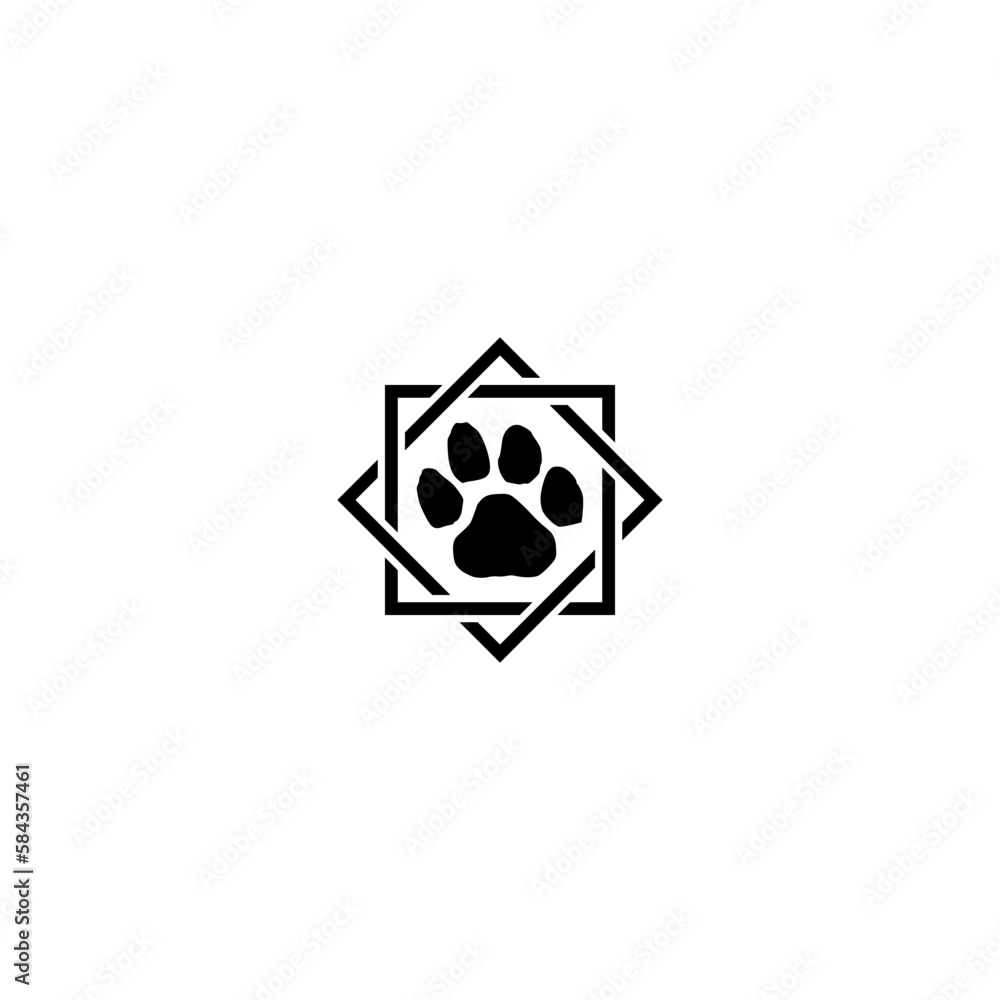 Pet house home logo. Pet hotel house icon isolated on white background Pet house home logo. Pet hotel house icon isolated on white background