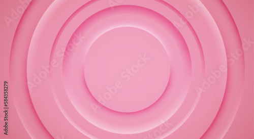 3D background with pink color circles, vector design layout for presentation, flyer, poster, banner, business card. Geometric illustration.