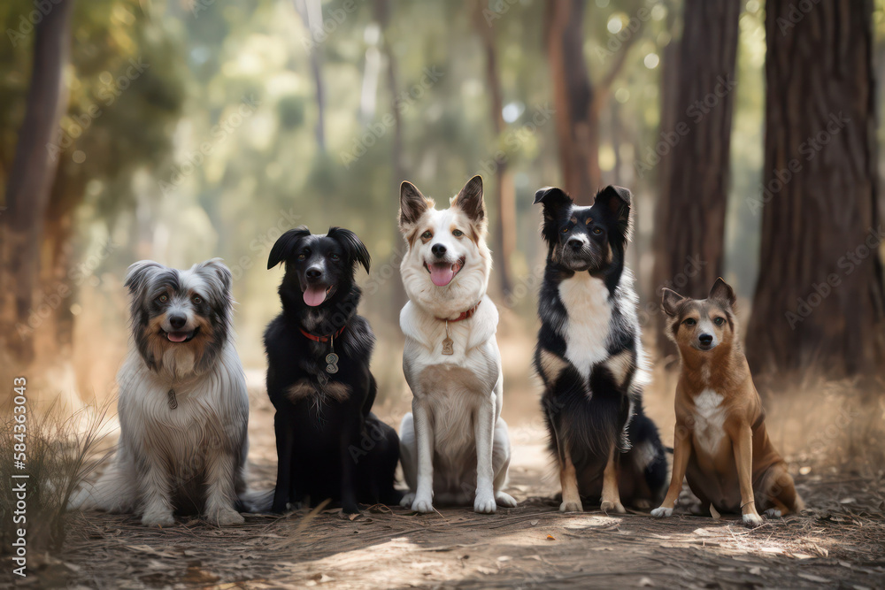 Group of dogs (AI Generated)