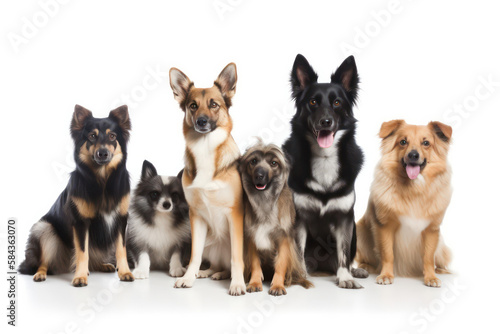 Group of dogs (AI Generated) © Djomas