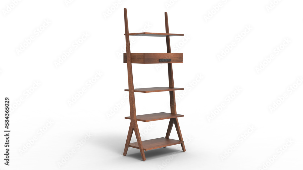 wood Shelve angle view with shadow 3d render wood Shelve angle view with shadow 3d render