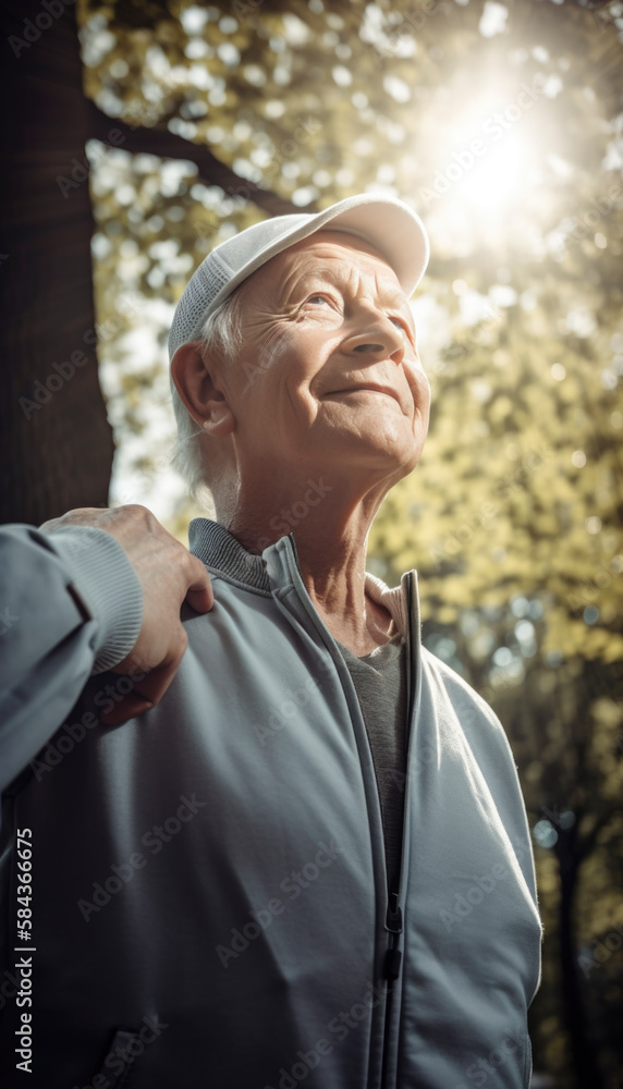 Fresh and healthy elderly senior man with a positive lifestyle Fresh and healthy elderly senior man with a positive lifestyle