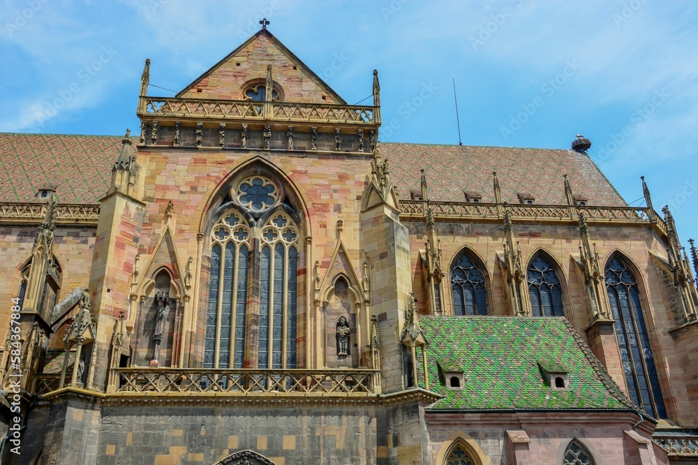 St Martin's Church in Colmar in Alsace, France