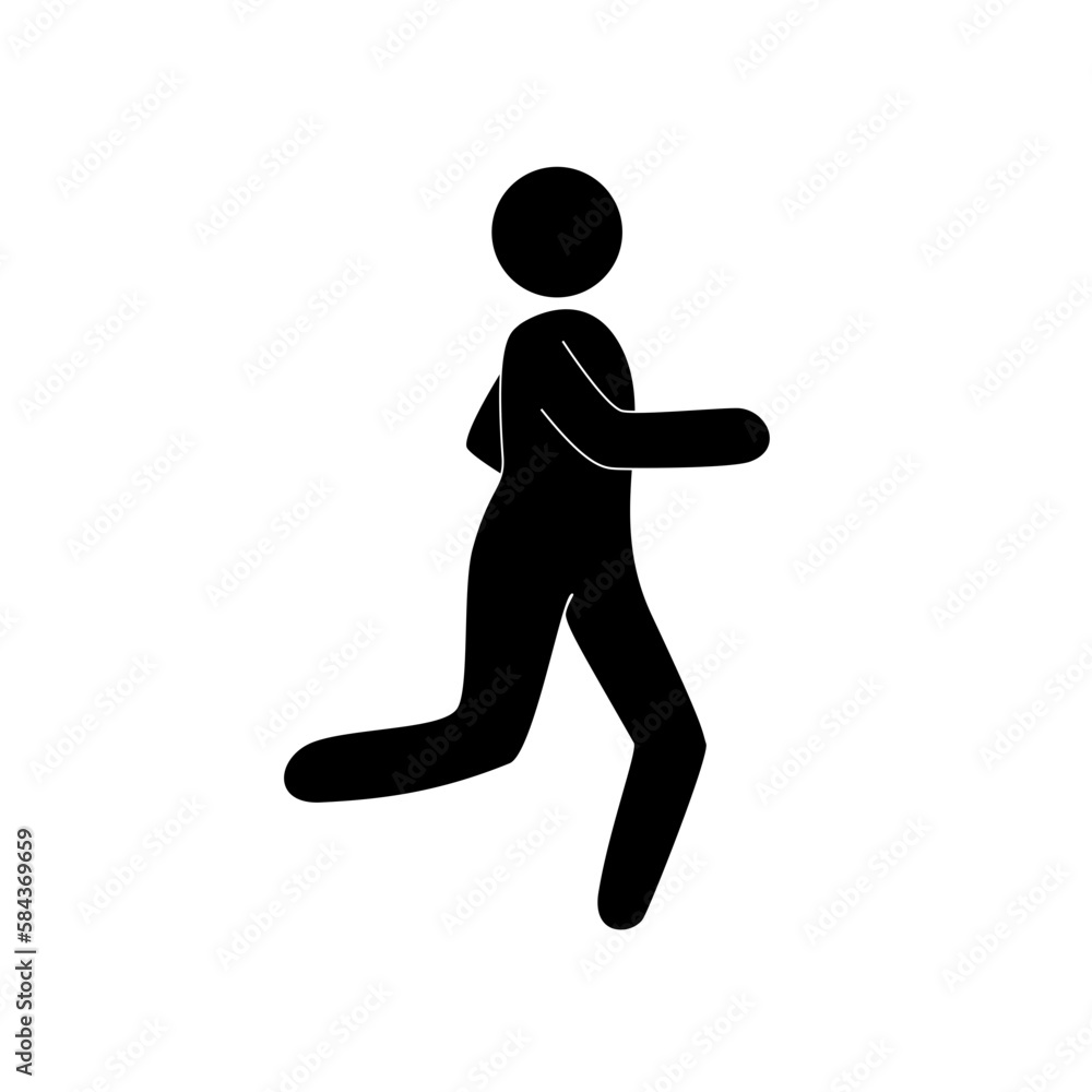 Running of a person