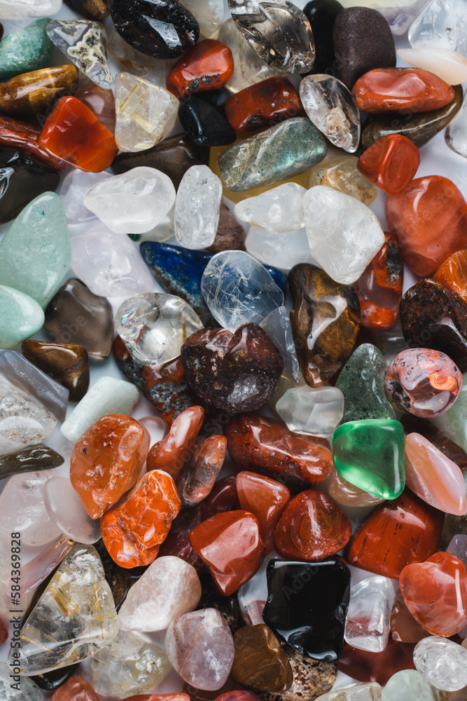 Heap of fluorite stones Heap of fluorite stones