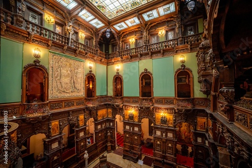 Historic church interior in Bucharest  Romania