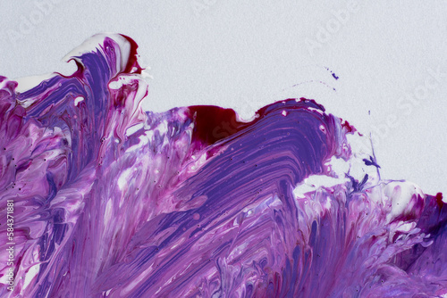 Abstract flow of liquid paints in mix photo