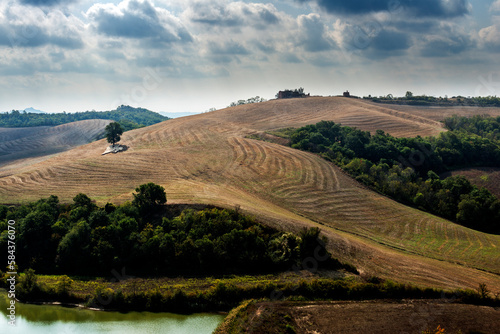 Tuscan landscape of the Sienese hills