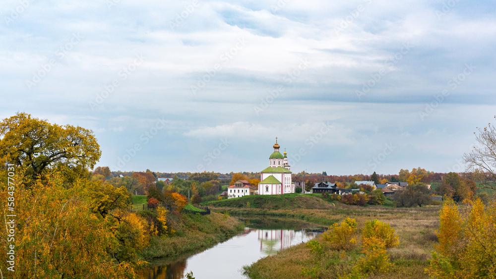 Autumn landscapes of the ancient city of Suzdal.