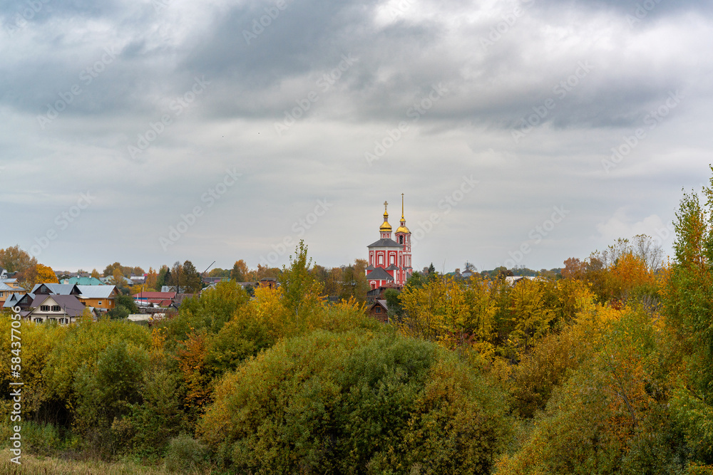 Autumn landscapes of the ancient city of Suzdal.