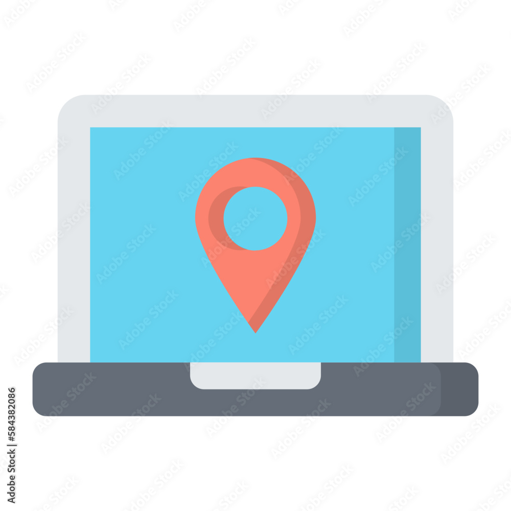 Navigation App Flat Icon Navigation App Flat Icon