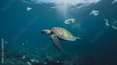 AI Captivating Marine Wildlife: Stunning Shots of Creatures in their Oceanic Habitat © cristian
