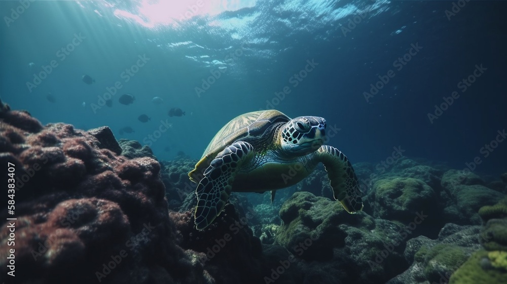 AI Captivating Marine Wildlife: Stunning Shots of Creatures in their Oceanic Habitat AI Captivating Marine Wildlife: Stunning Shots of Creatures in their Oceanic Habitat
