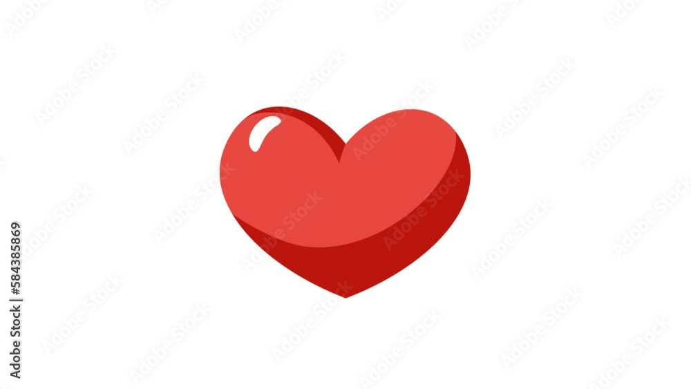 Heart beating, love icon on white background. Animation, cartoon, illustration, vector. Web symbol. Heart beating, love icon on white background. Animation, cartoon, illustration, vector. Web symbol.