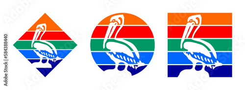 st petersburg of florida flag icon set. PNG photo