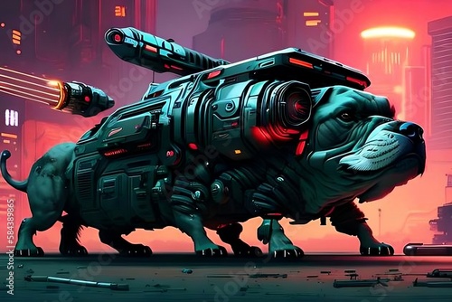 Cyberpunk Dog 