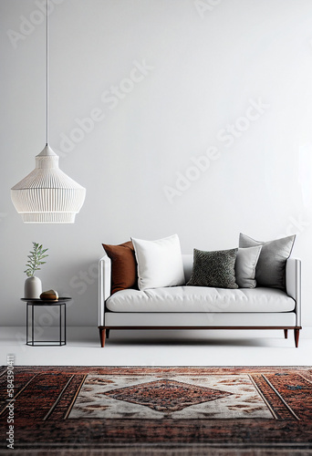 Minimalist frontal home int...