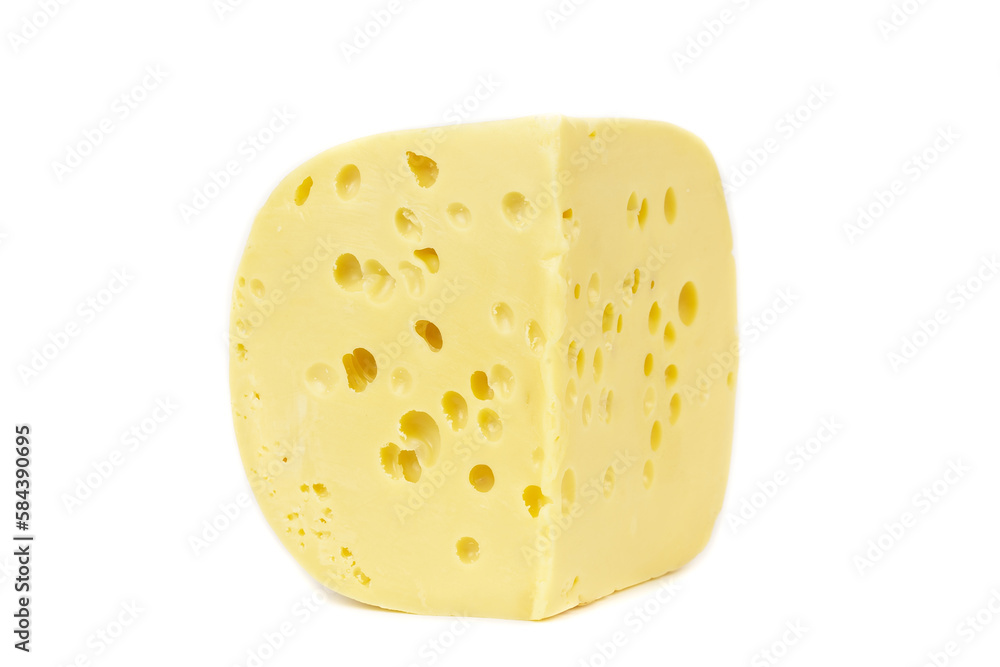 Piece of cheese, isolated on white background. Piece of cheese, isolated on white background.