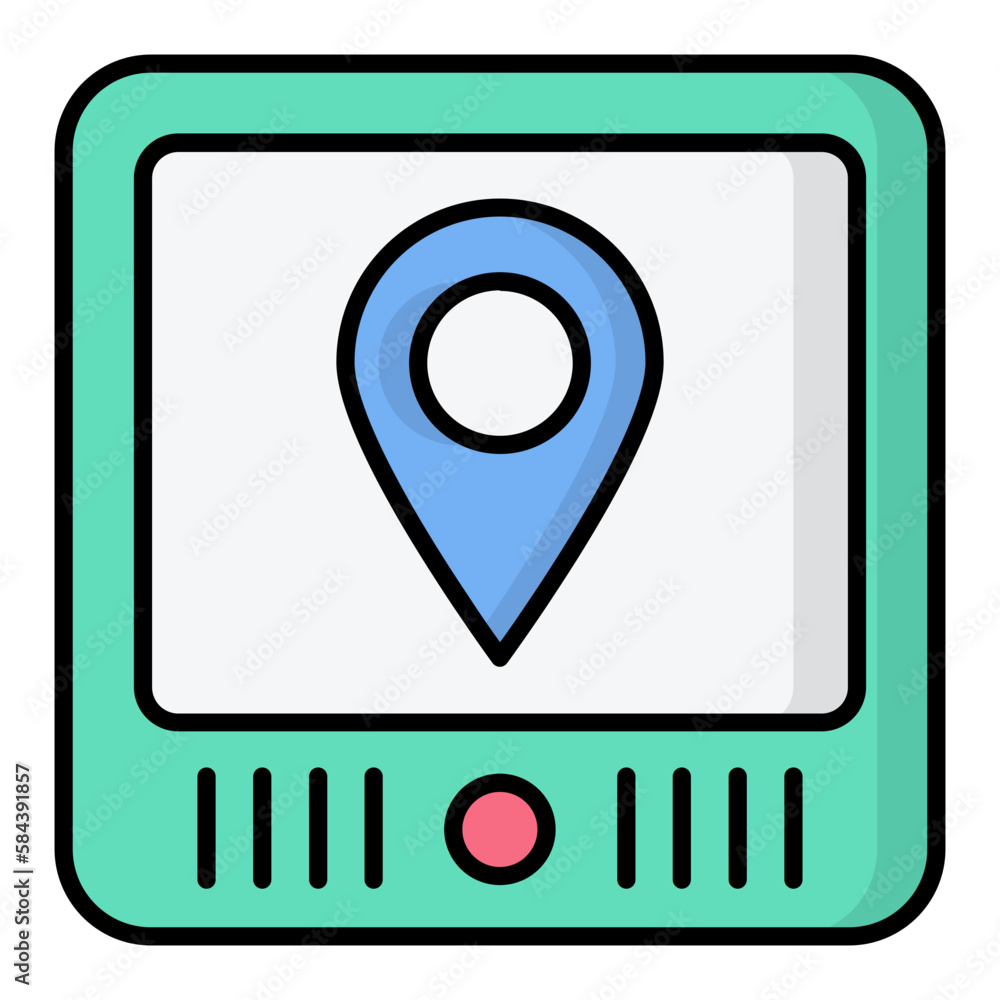 Route Map Line Color Icon Route Map Line Color Icon