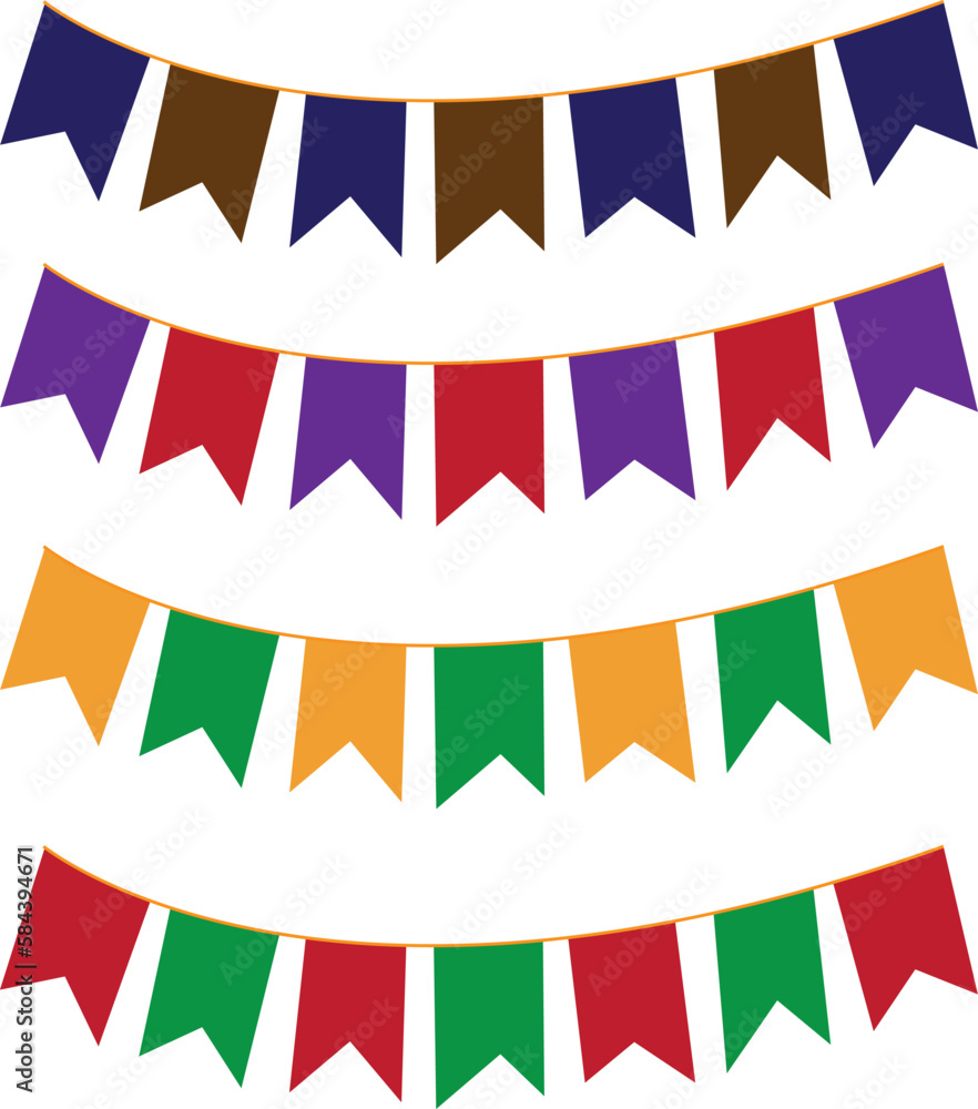 Obraz premium set of colorful ribbons