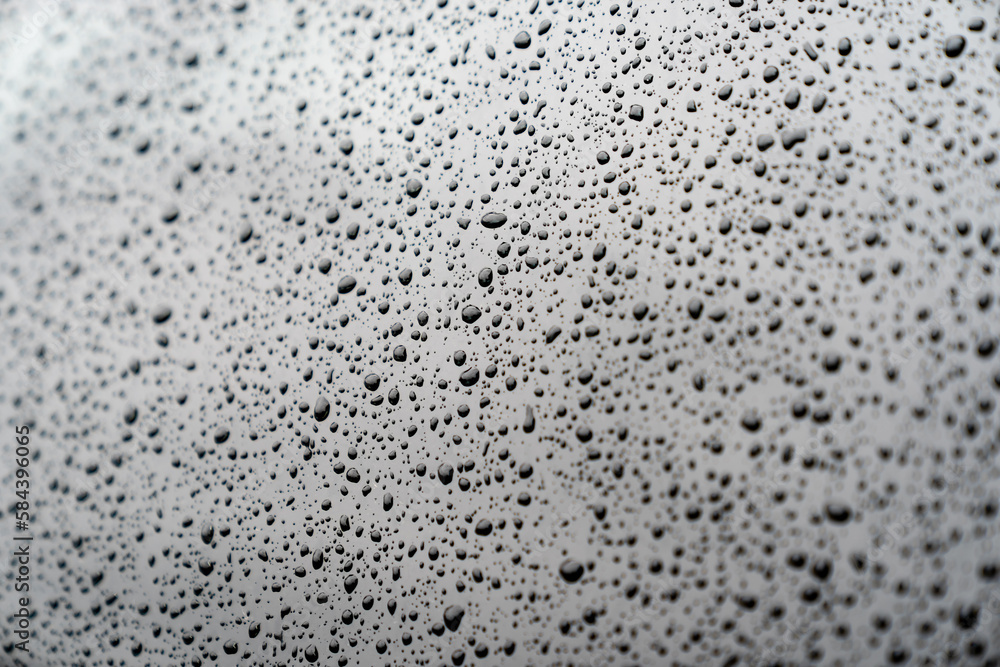 Dark rain droplets close up Dark rain droplets close up