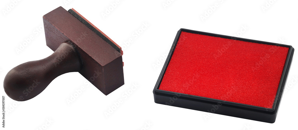 Rubber stamp with pad Rubber stamp with pad