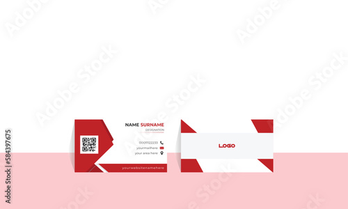 Double sided creative business card. New visiting card design with wonderful colour combination. Unique Simple and minimalist design business card 3.5 - 2 size. . international business card size.