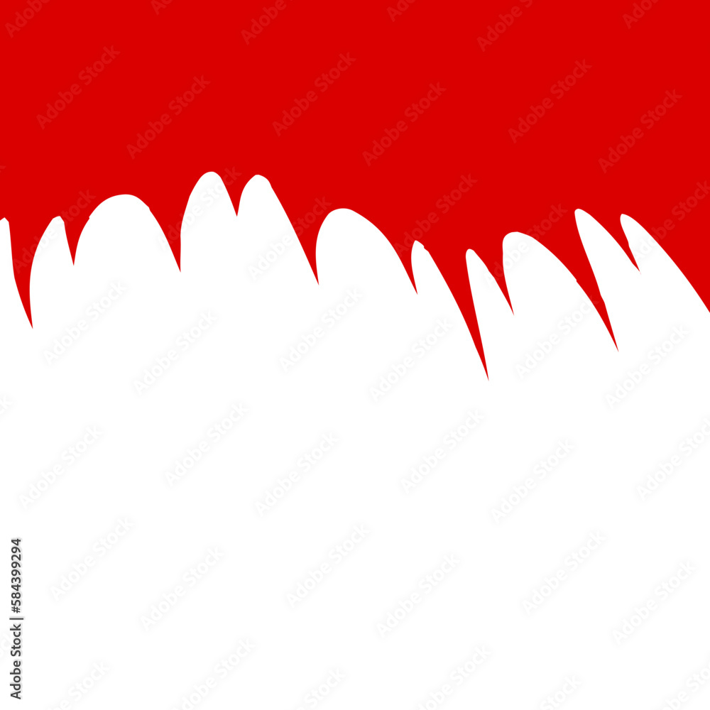 red shape for design