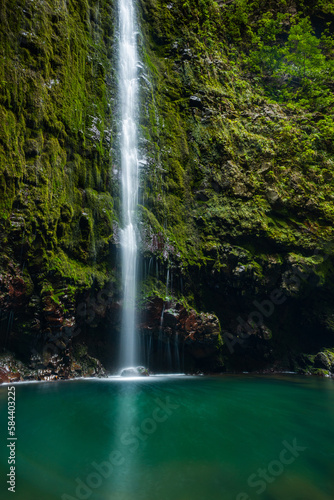 Caldeirao Verde natural waterfall in Madeira Portugal island