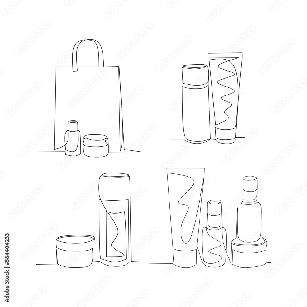 Cosmetics vector illustration Cosmetics vector illustration
