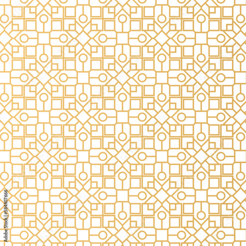 Islamic pattern decoration design that is golden, suitable for all backgrounds of brochures, invitations and so on